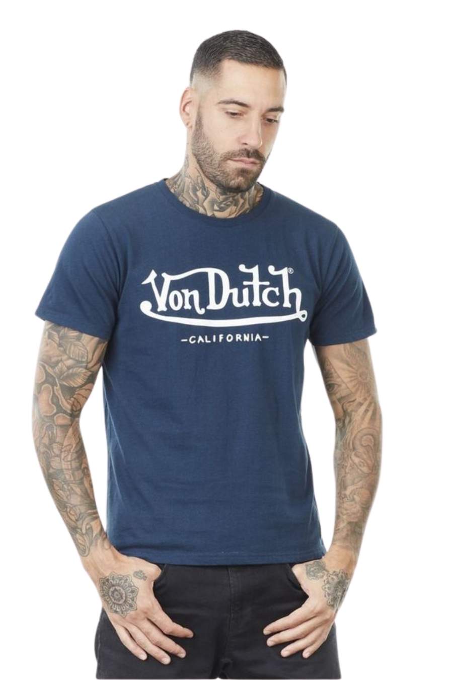 VON DUTCH T-Shirts VD/1/TSC/FIRST/NAB - BLUE-VDFR-VD1TSCFIRSTNAB-124-BLUE 35104
