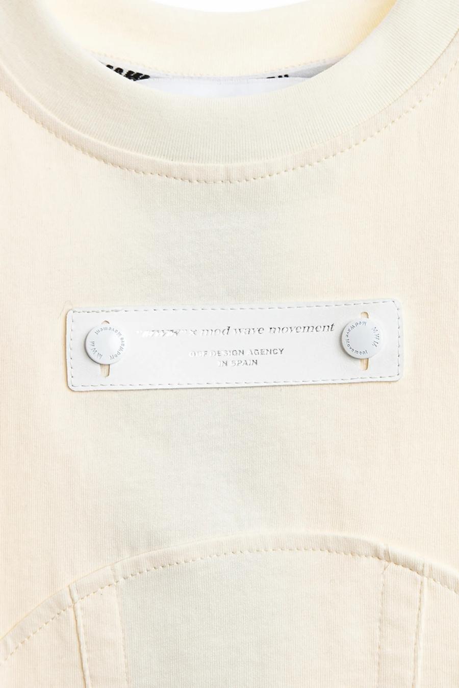 Women's Sleeveless Tops Mod Wave Movement Beige