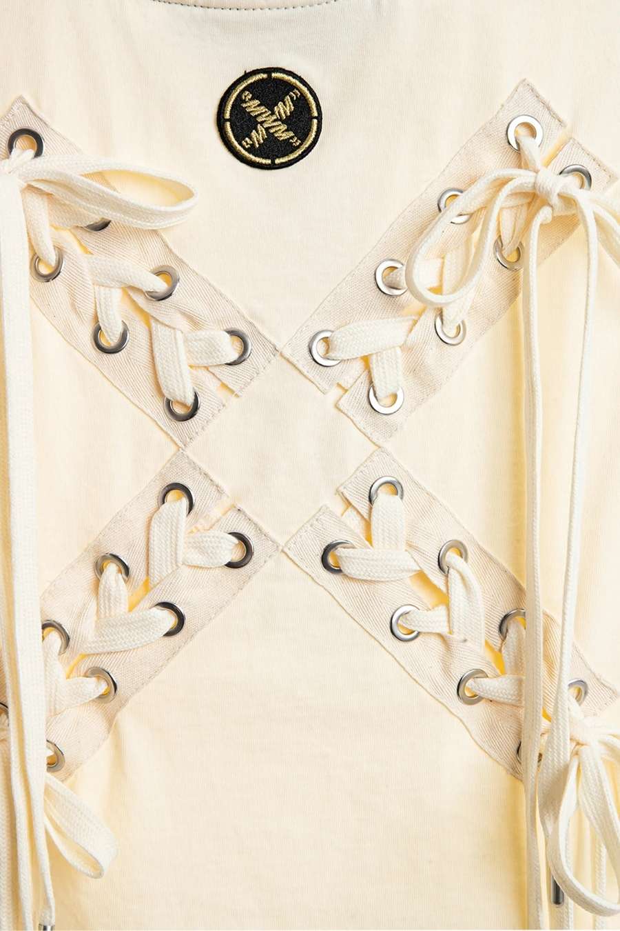 Women's Sleeveless Tops Mod Wave Movement Beige