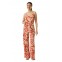 GARCIA-Γυναικείο-Παντελόνι-Tropical-Print-Πορτοκαλί