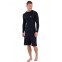 HURLEY-Men’s-Rashguard-Slim-Fit-Icon-Circle-Long-Sleeve---Black