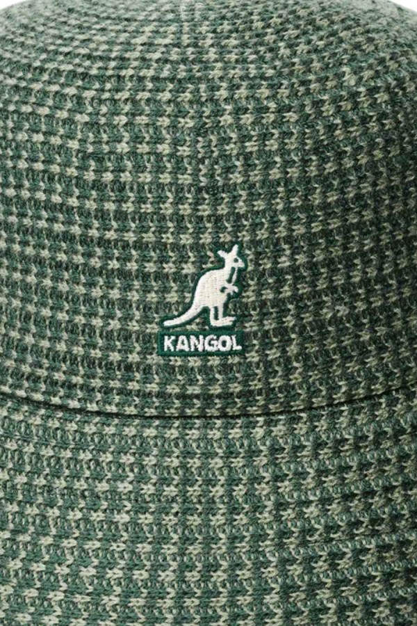 Kango Hat Pattern KANGOL Bucket Hat GRID KNIT BUCKET - KHAKI