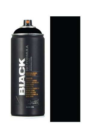 MONTANA CANS SPRAY CANS BLACK 400ML BLACK - BLACK