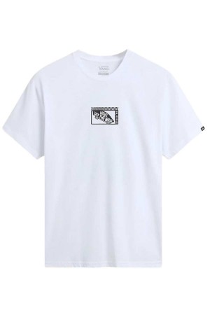 VANS T Shirts TECH BOX SS TEE - Λευκό