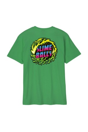 SANTA CRUZ T-Shirts Slime Wave T-Shirt - GREEN