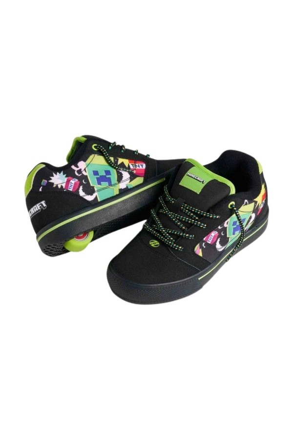 HEELYS Παιδικά Sneakers Minecraft Creeper Pro 25 - Μαύρο / Πράσινο