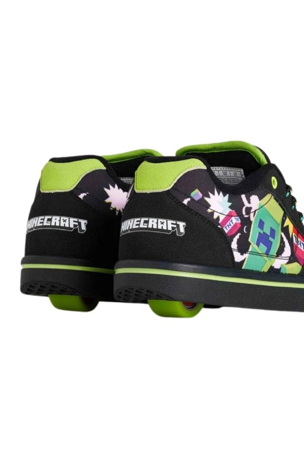 HEELYS Παιδικά Sneakers Minecraft Creeper Pro 25 - Μαύρο / Πράσινο