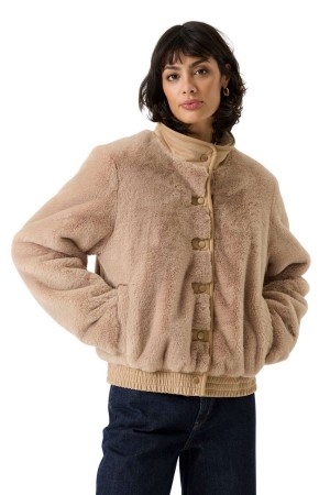GARCIA Μπουφάν GJ2600920_ladies outdoor jacket - Μπεζ