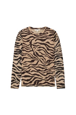 GARCIA U260011 Μακρυμάνικη Μπλούζα - Zebra Print