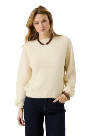 GARCIA Πουλόβερ Z0072_ladies pullover - Μπεζ