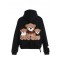 MOD WAVE MOVEMENT Φούτερ με Κουκούλα MWM TEDDY PATCH HOODIE - BLACK