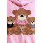 MOD WAVE MOVEMENT Φούτερ με Κουκούλα MWM TEDDY PATCH HOODIE - PINK