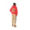 MOD WAVE MOVEMENT Φούτερ με Κουκούλα MWM TEDDY PATCH HOODIE - RED