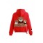 MOD WAVE MOVEMENT Φούτερ με Κουκούλα MWM TEDDY PATCH HOODIE - RED