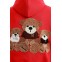 MOD WAVE MOVEMENT Φούτερ με Κουκούλα MWM TEDDY PATCH HOODIE - RED