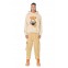 MOD WAVE MOVEMENT Φούτερ με Κουκούλα MWM TEDDY CANVAS PATCHES CROPPED HOODIE - BEIGE