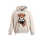 MOD WAVE MOVEMENT Φούτερ με Κουκούλα MWM TEDDY CANVAS PATCHES CROPPED HOODIE - BEIGE