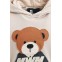 MOD WAVE MOVEMENT Φούτερ με Κουκούλα MWM TEDDY CANVAS PATCHES CROPPED HOODIE - BEIGE