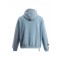MOD WAVE MOVEMENT Φούτερ με Κουκούλα MWM TEDDY CANVAS PATCHES CROPPED HOODIE - BLUE