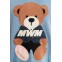 MOD WAVE MOVEMENT Φούτερ με Κουκούλα MWM TEDDY CANVAS PATCHES CROPPED HOODIE - BLUE
