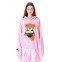MOD WAVE MOVEMENT Φούτερ με Κουκούλα MWM TEDDY CANVAS PATCHES CROPPED HOODIE - PINK