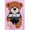 MOD WAVE MOVEMENT Φούτερ με Κουκούλα MWM TEDDY CANVAS PATCHES CROPPED HOODIE - PINK