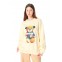 MOD WAVE MOVEMENT Φούτερ λαιμόκοψη MWM TEDDY PATCHWORK PRINT SWEATSHIRT - BEIGE