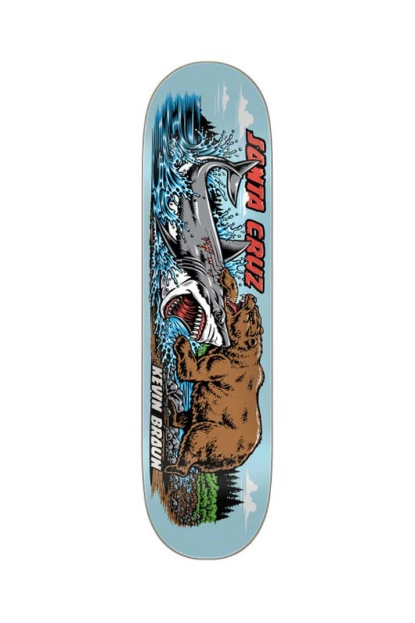 SANTA CRUZ Skate Deck EVERSLICK DECK BRAUN VERSUS - MULTI