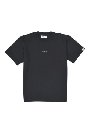 REPLAY Men's T-Shirt COTTON CREW-NECK - BLACK
