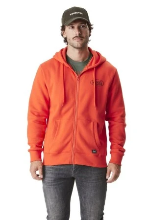 VON DUTCH Ανδρική Ζακέτα με Φερμουάρ VD/1/SWZ/SLIM/O - ORANGE