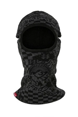 SPRAYGROUND Σκούφοι KNIT BLACK WARP CHECK SKI MASK - BLACK