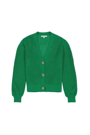 GARCIA Πουλόβερ Z0009_ladies cardigan - ΠΡΑΣΙΝΟ