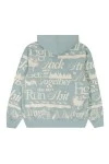 THE HUNDREDS Φούτερ με Κουκούλα Fight Back Pullover-ΓΑΛΑΖΙΟ