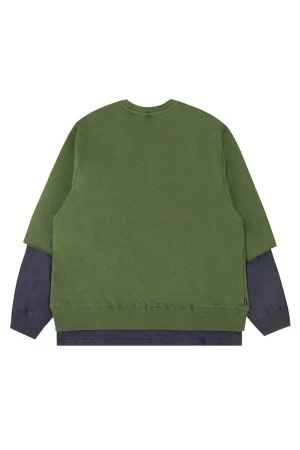 THE HUNDREDS Layer Crewneck - GREEN