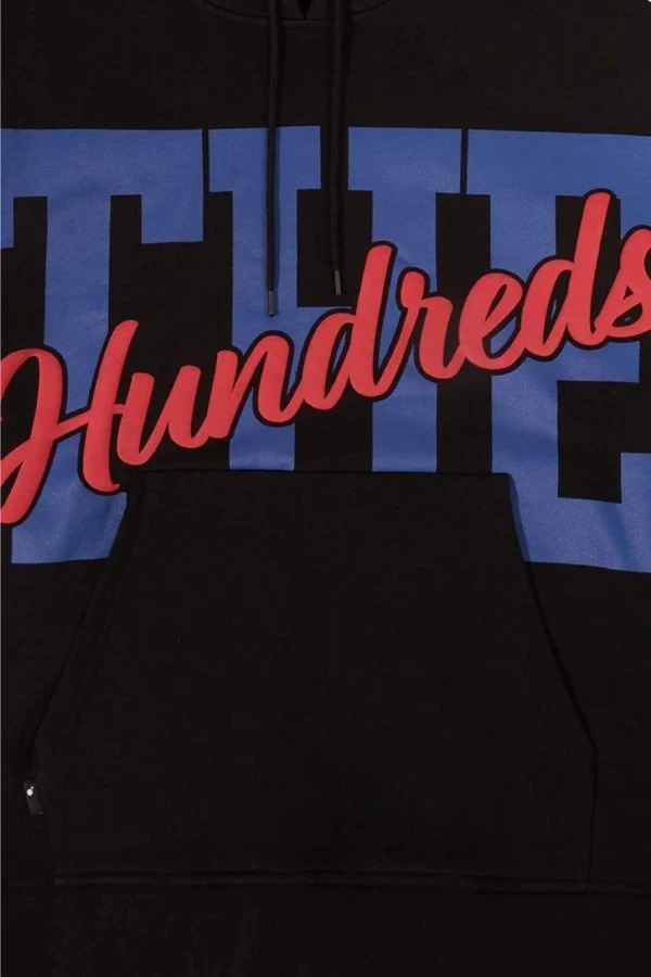 THE HUNDREDS Φούτερ με Κουκούλα THE Pullover - Μαύρο