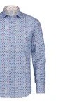 A FISH NAMED FRED Men's Shirt flower power light blue - LIGHT BLUE
