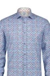 A FISH NAMED FRED Men's Shirt flower power light blue - LIGHT BLUE
