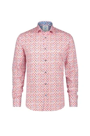 A FISH NAMED FRED Men's Shirt flower power pink - MULTI