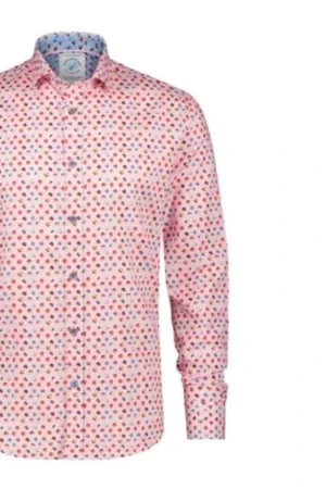 A FISH NAMED FRED Men's Shirt flower power pink - MULTI