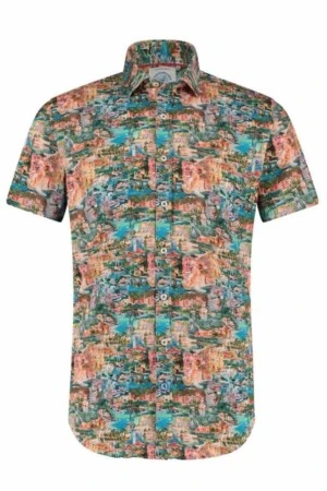A FISH NAMED FRED Shirt SS italy landscape - MULTI