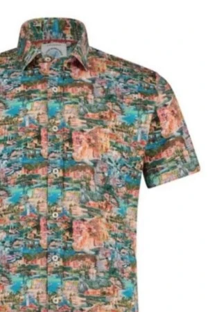A FISH NAMED FRED Shirt SS italy landscape - MULTI