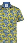 A FISH NAMED FRED Men's Shirt SS oleander blue/yellow - MULTI