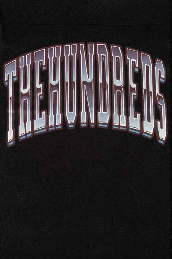 THE HUNDREDS T-Shirts Division Football Jersey - BLACK