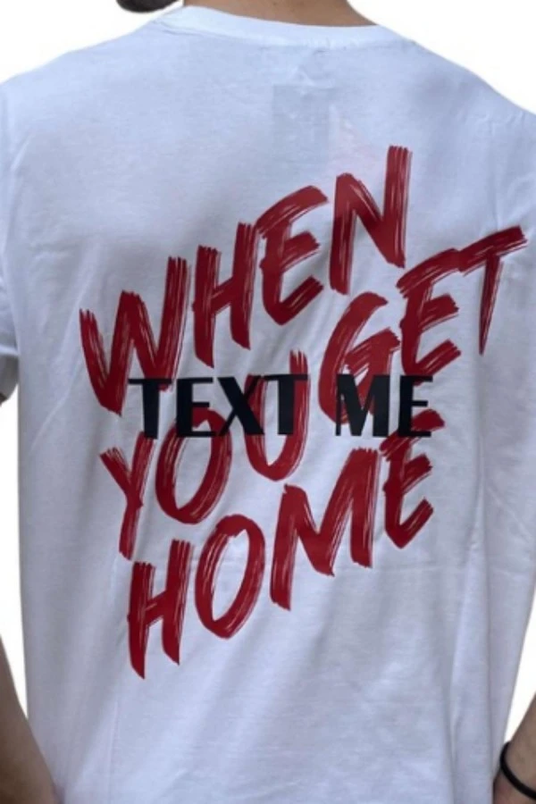 NEW CULT T Shirts - Text me T-shirt  - White