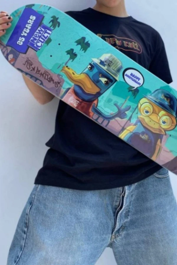 NEW CULT σανίδα Skateboard - Not A duck - Medium concave