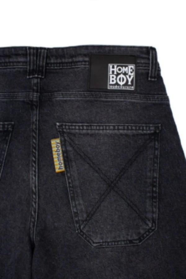 HOMEBOY Βερμούδες x-tra MONSTER Vintage Denim SHORTS-ΜΑΥΡΟ
