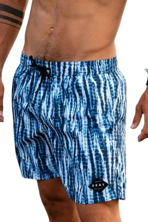 SEAY Ανδρικό Μαγιό AKAU WOVEN MEDIUM BOXER - ΜΠΛΕ