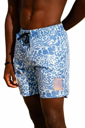 SEAY MEN'S SWIMSHORT AKAU WOVEN MEDIUM BOXER - MULTI