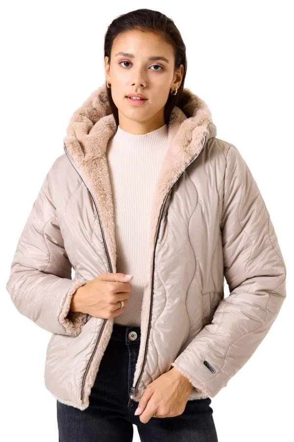 GARCIA Μπουφάν GJ500909_ladies outdoor jacket - ΘΕΡΜΟ ΜΠΕΖ
