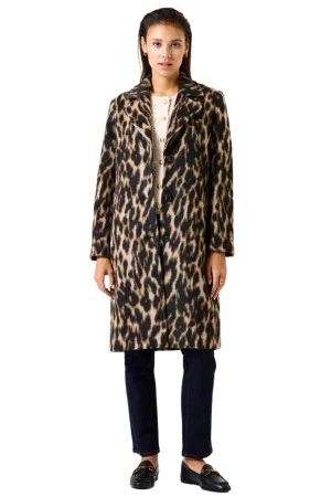 GARCIA COAT GJ500917_ladies outdoor jacket - ANIMAL PRINT